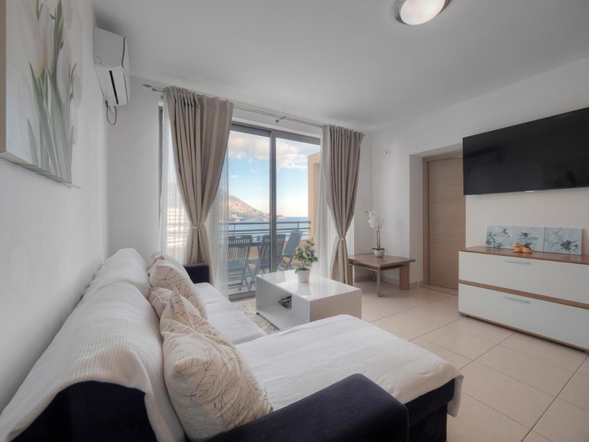 Sea View Two Bedroom Family Apartment With Pool - Sunset Ivanovici Bečići 외부 사진